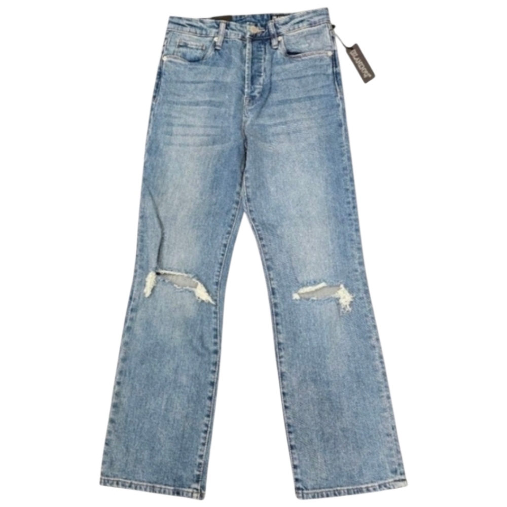 Blank NYC Baxter Ribcage Straight Leg Distressed Jeans Size 24‎